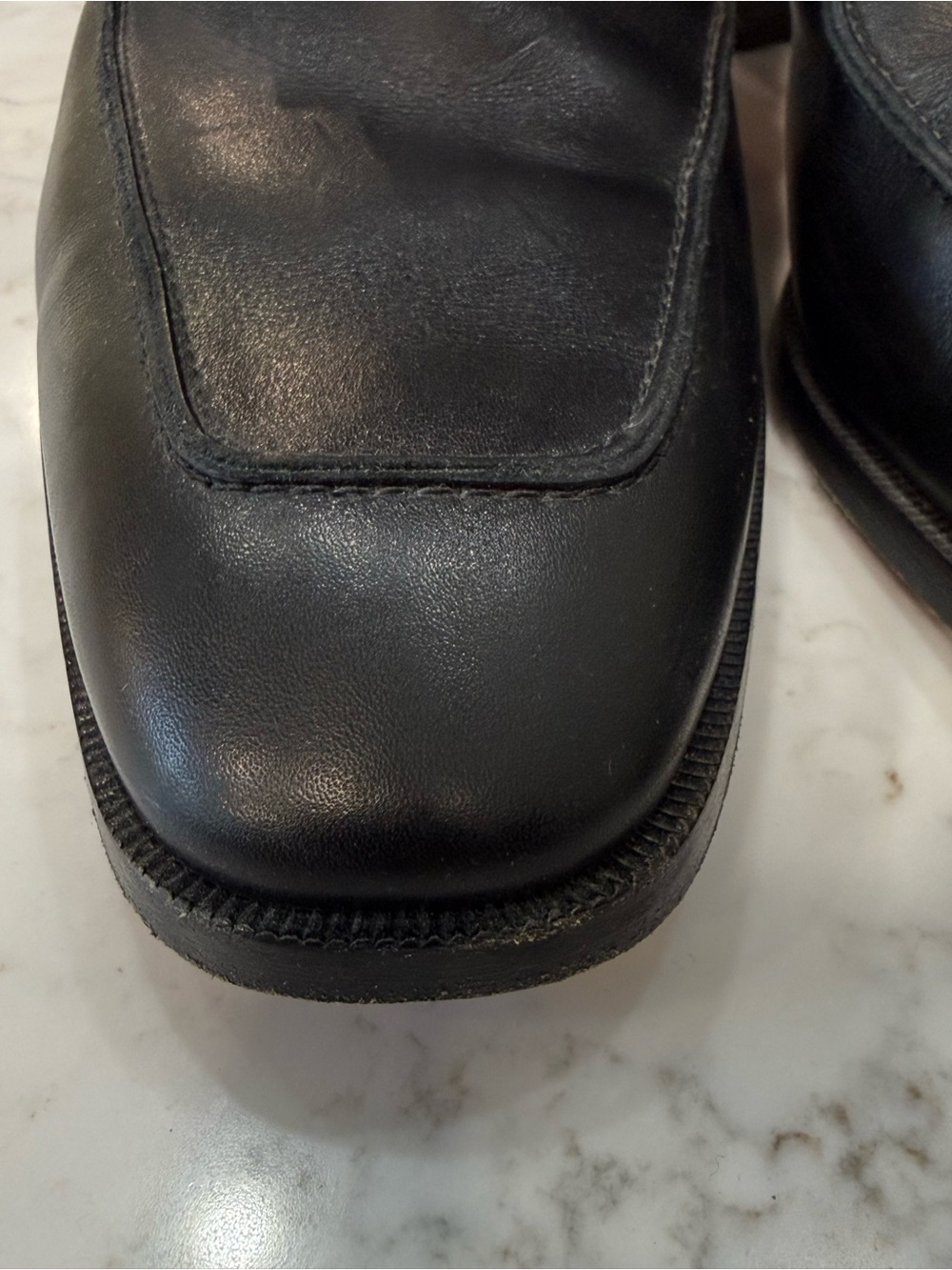 Christian Louboutin Black Leather Ankle Boot with Red Insole Trim - Picture 13 of 15